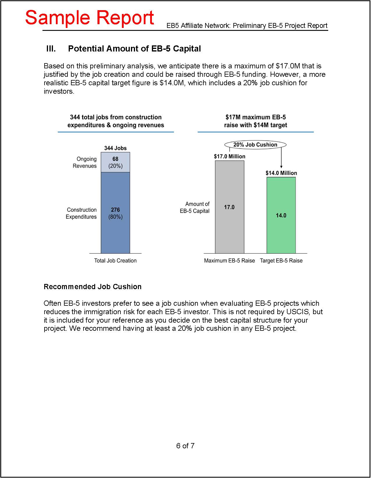 Preliminary Eb-5 Project Report