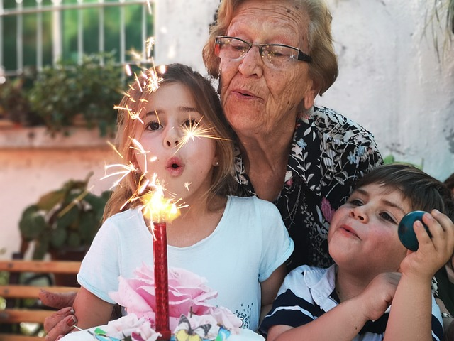 happy birthday, grandma, grandson