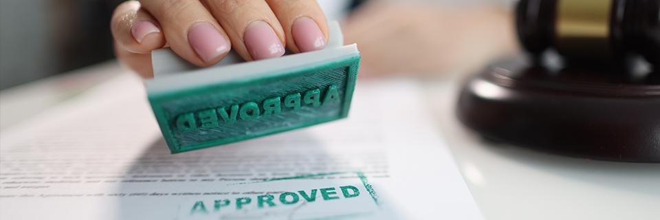 An Immigration visa application with the word 