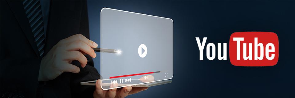 A digital screen icon next to the YouTube logo, symbolizing EB5 visa reviews and videos.