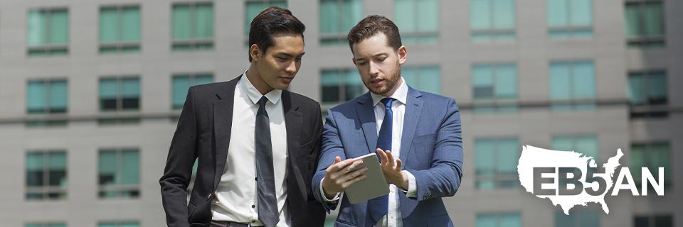 An EB5 regional center industry professional explaining the process to transition from L1 to EB5 visa to a foreign national.